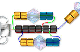 Illustration of beading stitch